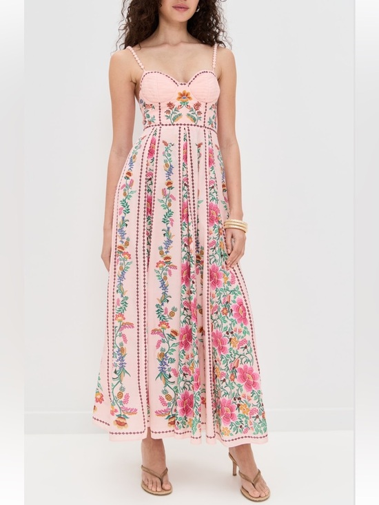 FARM Rio Dresses & Skirts - Farm Rio Delicate Forest Pink Maxi Dress